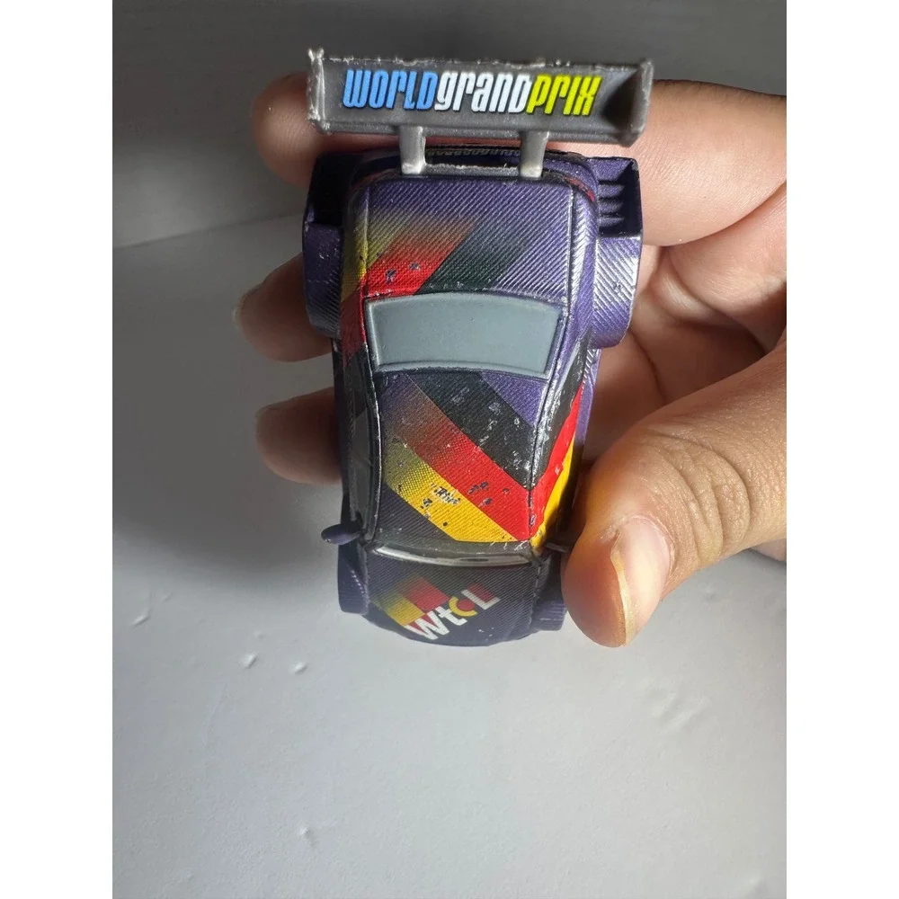 Disney Pixar Cars Max Schnell World Grand Prix Mattel Diecast Purple Car